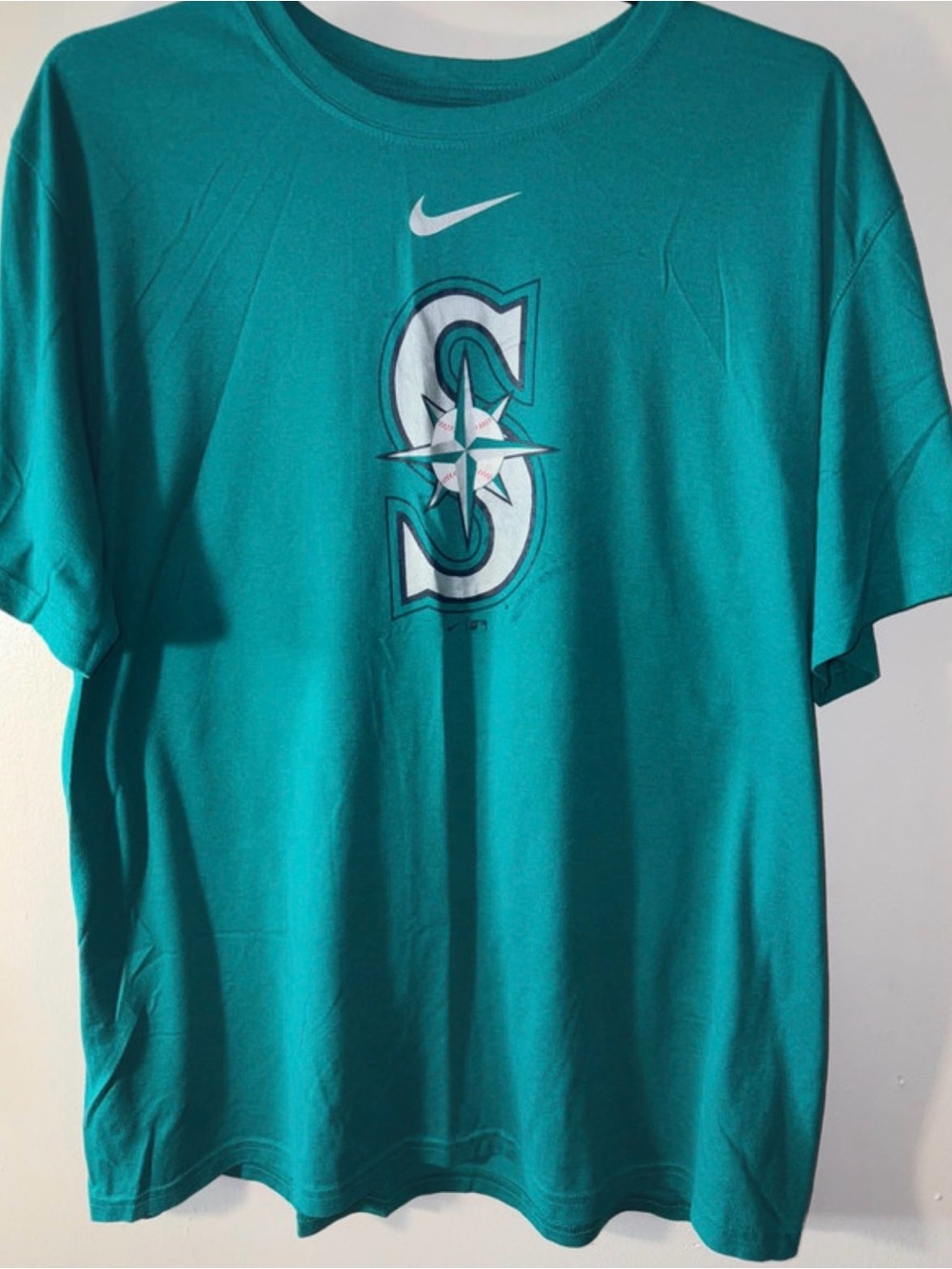 Nike Teal Seattle Mariners Logo Short Sleeve T-Shirt